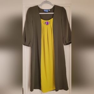 Formal dress by Simply Vera Wang (green olive) NEW (XS- S)